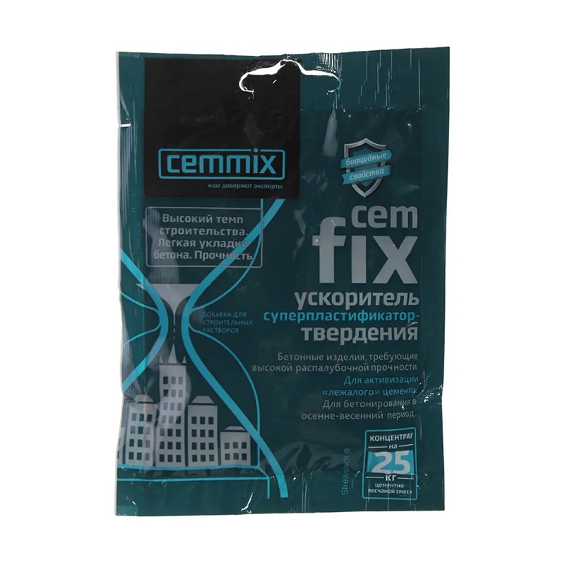 Ускоритель набора прочности Cemmix Cemfix, концентрат, саше, 50 мл