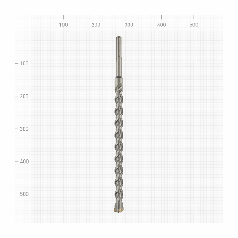 Бур Trigger 88012 SDS-Max (двойная спираль, 4 резца), 32х415/540 мм
