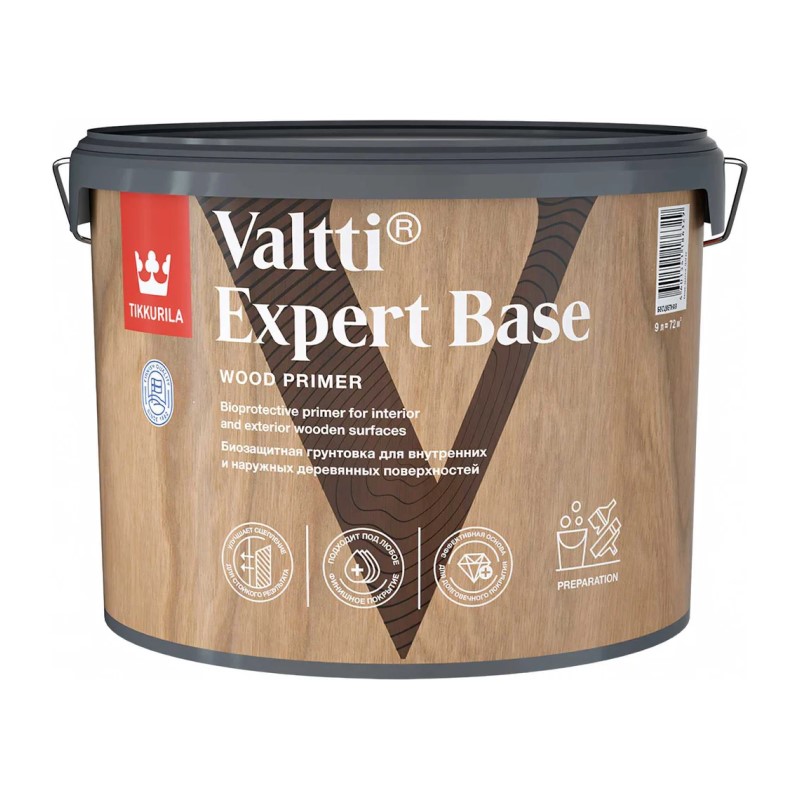Антисептик грунтовочный Tikkurila Valtti Expert Base для дерева (9 л)