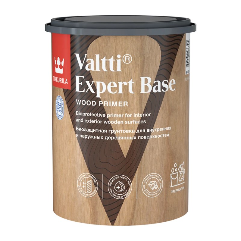Антисептик грунтовочн. Tikkurila Valtti Expert Base для дерева (0,9 л)