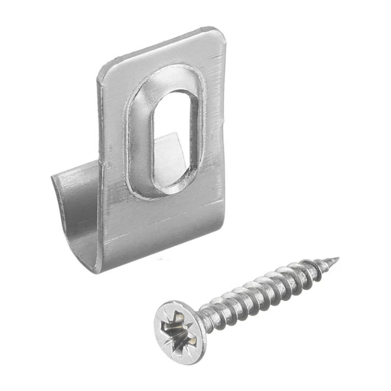 Клипса стартовая Grinderdeco, с саморезом, 15х11х28 мм (20 шт.)