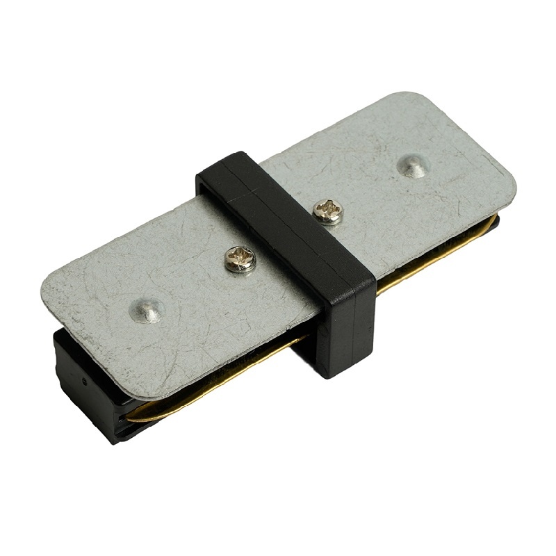 Коннектор I-образный (прямой) для накладного 1ф шинопровода CAB1003, черный