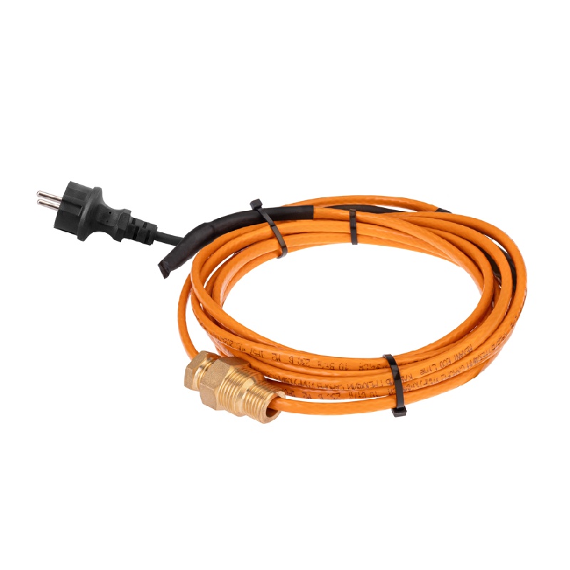 Кабель греющий саморегулирующийся Rexant SRP 10HTM2-CT, для установки в трубу, 10 Вт/м (4 м)