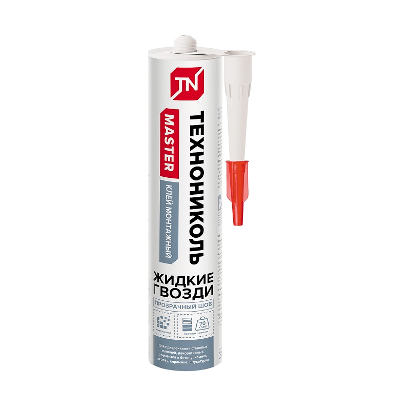 Клей универсальный акриловый Технониколь Master Прозрачный шов (280 мл)