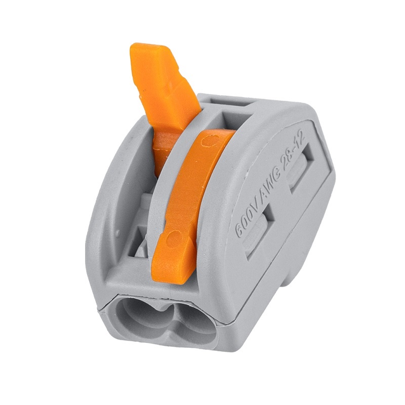 Клемма с рычажком 412 без пасты, 2 провода 0,1-2,5 мм2 (100 шт.)