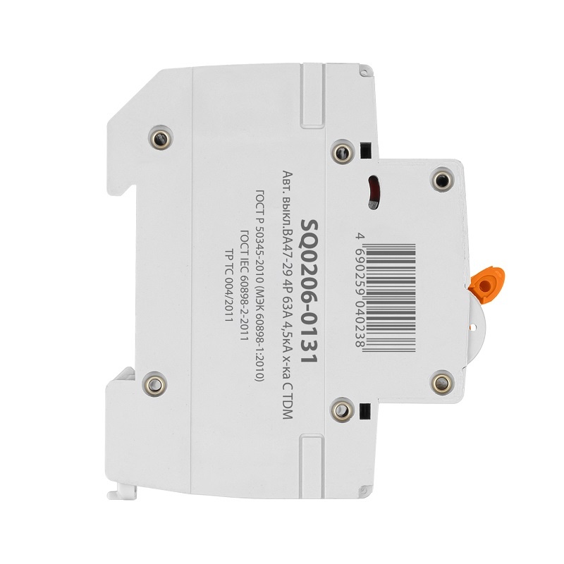 Выключатель автоматический TDM ВА 47-29, 4,5кА, С 63А, 4П