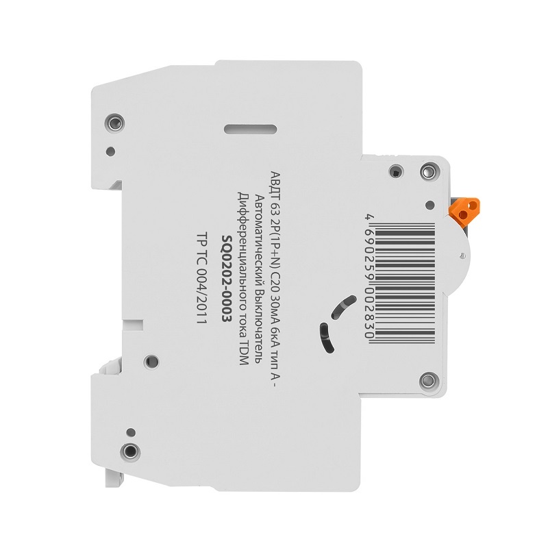 Автомат дифференциальный TDM АВДТ 63 6кА, С 20А, 30мА, тип А, 1P+N