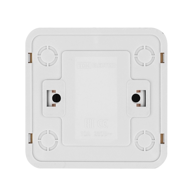 Выключатель о/у Ладога SQ1801-0044, 2 клавиши, б/инд, светлое дерево