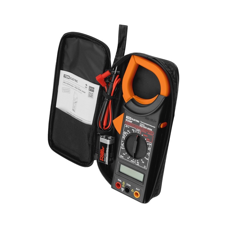 Токоизмерительные клещи М266F (P266F) 1кА, 1кВ, 2МОм, 2кГц, звук и проверка диодов