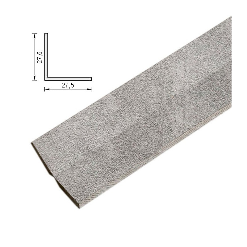 Угол МДФ Latat Модерн, Бетон серый, 2710х27,5х27,5 мм