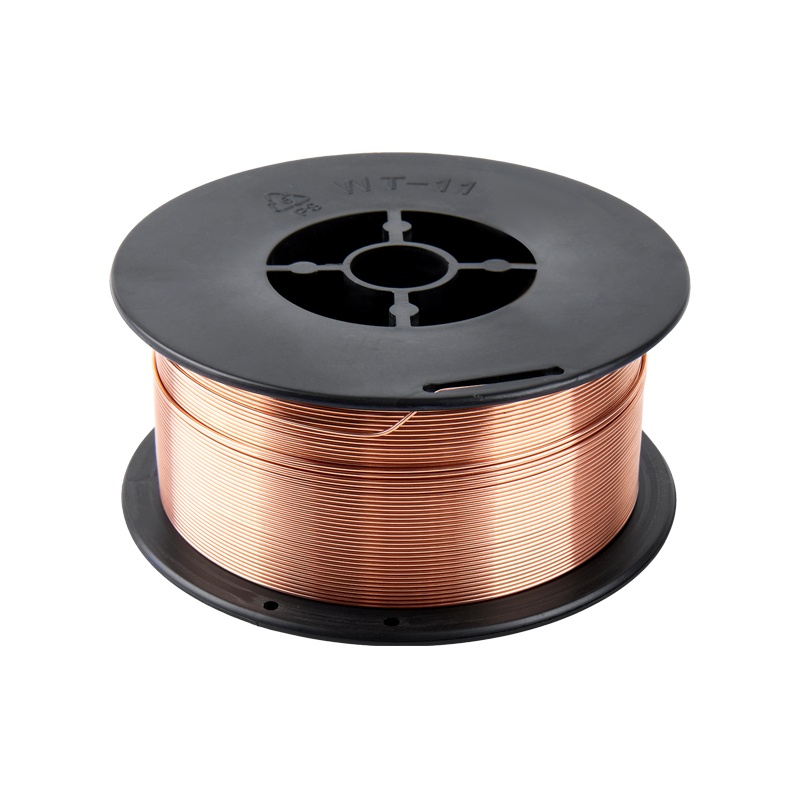 Проволока сварочная стальная омедненная ER70S-6 режим сварки с газом d=0,8мм Dкатушки=100мм (1кг)