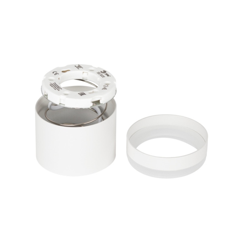 Светильник накладной под GX53, 12Вт, 230В, IP20, белый