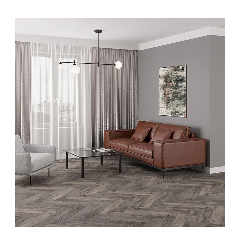 Каменно-полимерный пол Spacefloor SPC 4602 Helios 630x126x4,3 мм Скайла с фаской (16 шт)