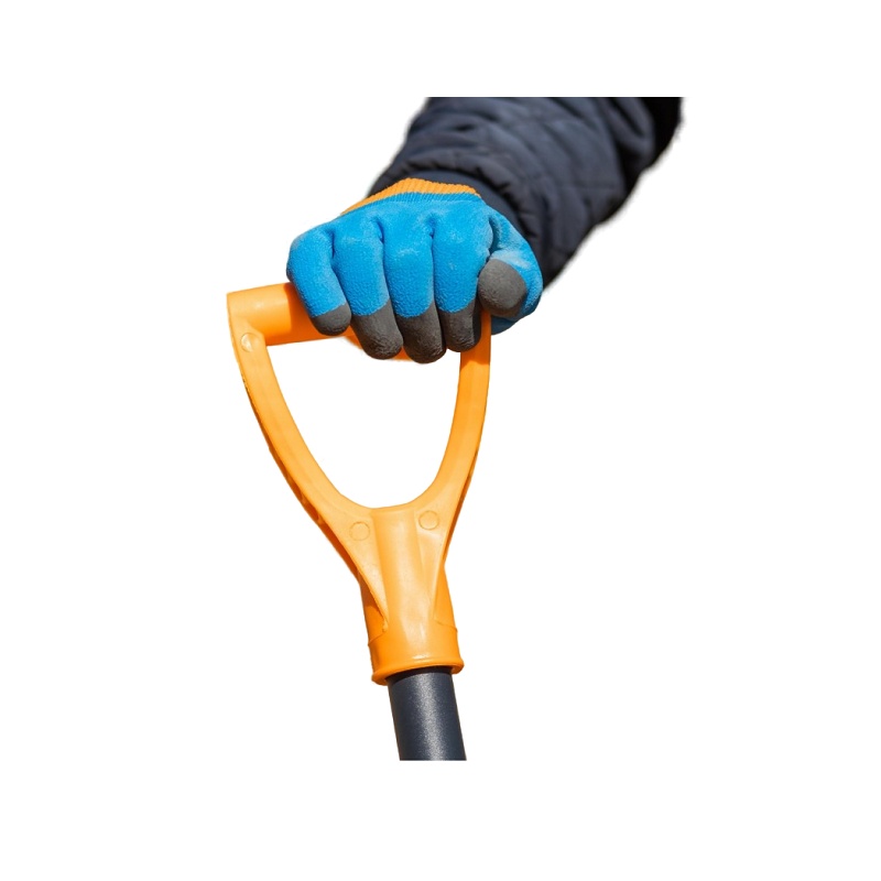 Лопата совковая с металлическим черенком и V-ручкой