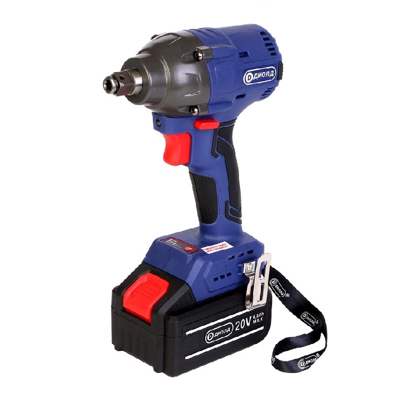 Винтоверт ударный аккумуляторный Diold 10300043 1/4 НЕХ, 400 Нм, 20 В, Li-ion, 1х4 Ач, кейс