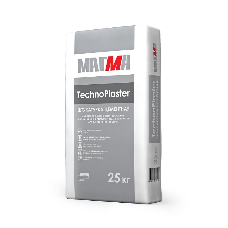 Штукатурная смесь Магма TechnoPlaster, 25 кг — купить в Санкт ...