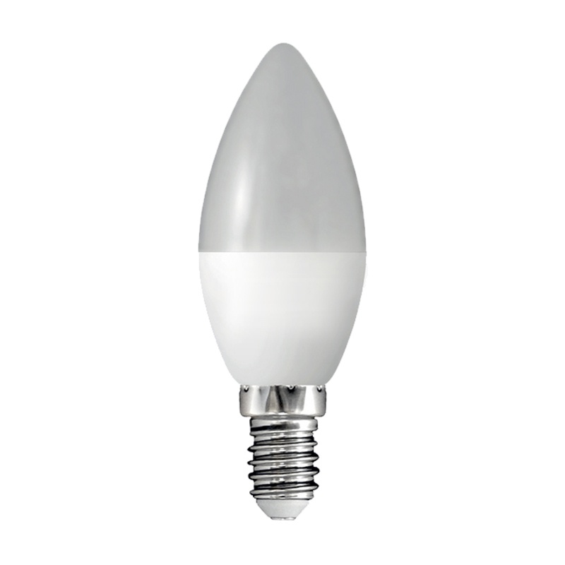 Лампа светодиодная LED E14, свеча, 8Вт, 4000К, нейтральный свет