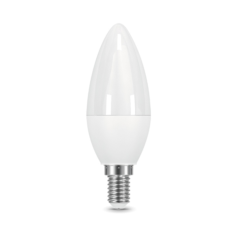 Лампа светодиодная Gauss Black LED E14, свеча, 9.5Вт, 3000К, теп.белый
