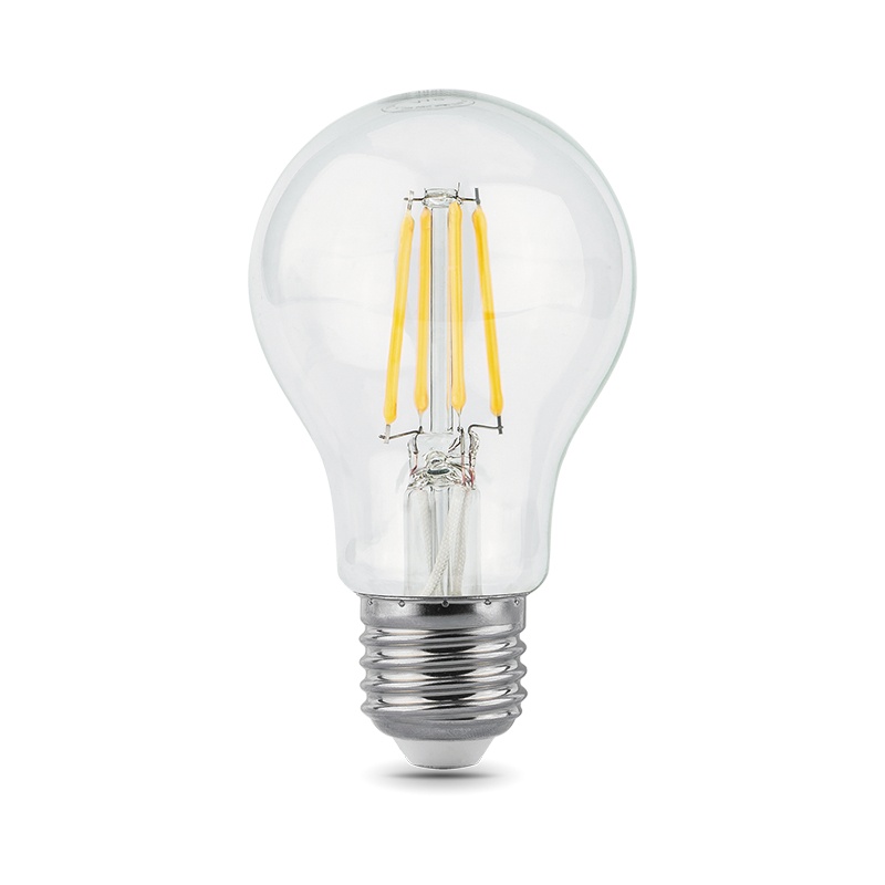 Лампа филаментная Gauss Black LED E27, груша, 10Вт, нейтральный свет