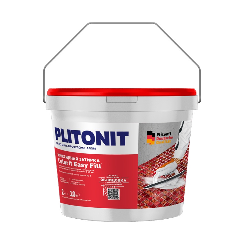 Затирка эпоксидная Plitonit Colorit Easy Fill серебристо-серый, 2 кг