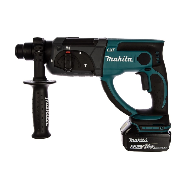 Перфоратор аккумуляторный Makita DHR202RF LXT, SDS-plus, 20 мм, 3 режима, 1,9Дж, 18V, Li-ion 3Ач, кейс