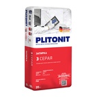 Затирка влагостойкая Plitonit 3 серая, 20 кг