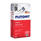 Затирка влагостойкая Plitonit 3 белая, 20 кг