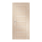 Полотно дверное Olovi Канзас, со стеклом, беленый дуб, б/п, б/ф (600х2000х35 мм)