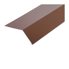 Планка карнизная для гибкой черепицы (RAL 8017) корич. шоколад (2 м)