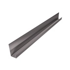Завершающий профиль Grinderdeco, нержавеющая сталь, для обрамления периметра, шлифованный, 15х27х3000 мм