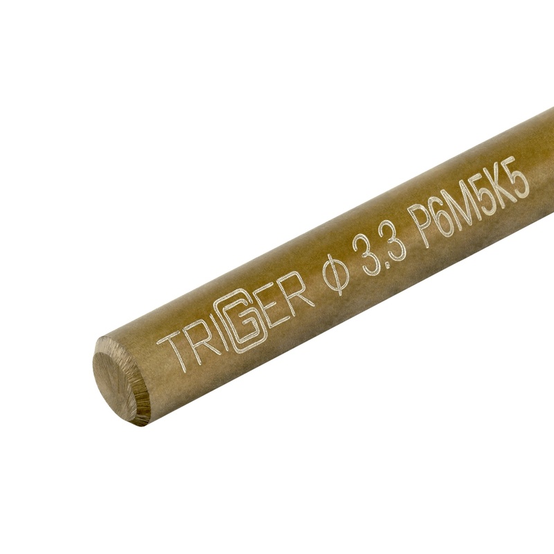 Сверло по металлу Trigger 74233 Кобальт 3,3 мм Р6М5К5 (уп. 2 шт.)