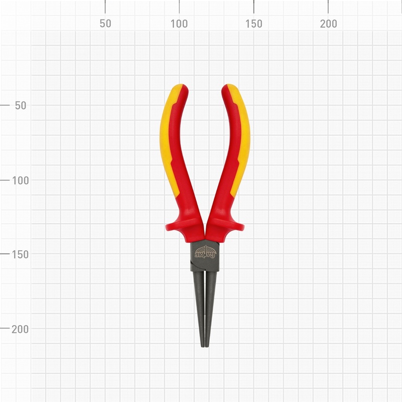 Круглогубцы диэлектрические 1000В Варяг 87028 CrMo 160 мм