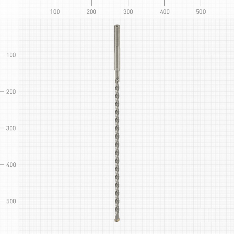 Бур Trigger 88004 SDS-Max (двойная спираль, 4 резца), 16х415/540 мм