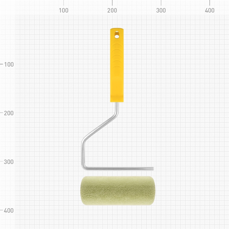 Валик Biber 32511, полиакрил, с бюгелем, ворс 11 мм, 150 мм