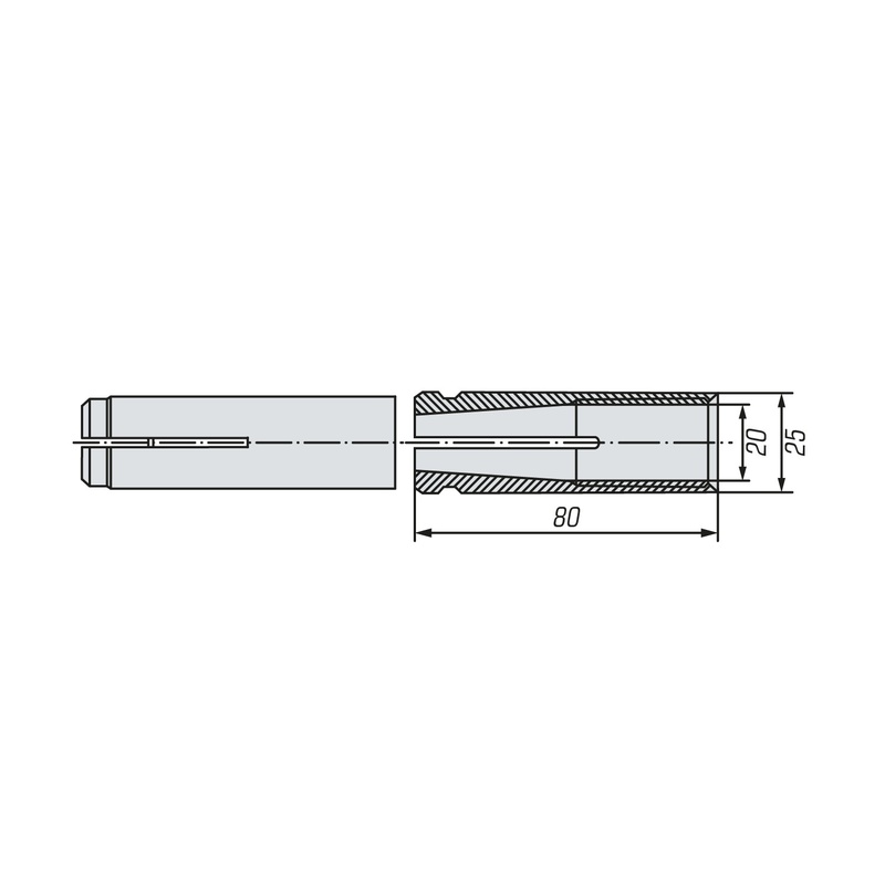 Анкер забивной SWFS ZY М20 (20 шт)