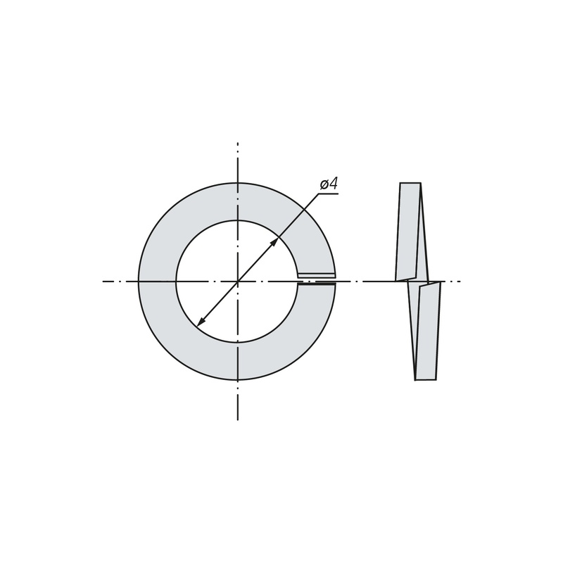 Шайба гроверная SWFS DIN127 М4 (1 кг)
