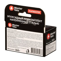 Ремкомплект эпоксидный двухкомпонентный MasterTeks ProfiMaster сверхпрочный, жидкий металл (0,16 кг)