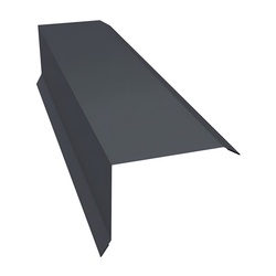 Планка торцевая для металлочерепицы, RAL 7024, 2 м