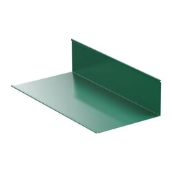 Планка примыкания для металлочерепицы, RAL 6005, 2 м