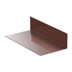 Планка примыкания для металлочерепицы, RAL 8017, 2 м