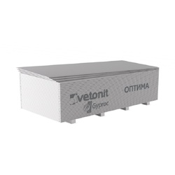Гипсокартон Vetonit Оптима, 3000х1200х12,5 мм
