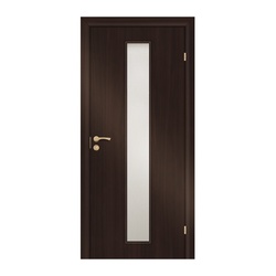 Полотно дверное Olovi, со cтеклом, венге, б/п, с/ф (L2 900х2000 мм)