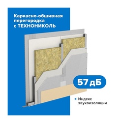 Утеплитель Технониколь Техноакустик 1200х600х100 мм, 6 шт
