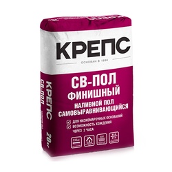 Наливной пол Крепс СВ-пол самовыравнивающийся, 20 кг