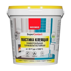 Мастика клеящая Neomid термостойкая универсальная до 1300°С (1,5 кг)
