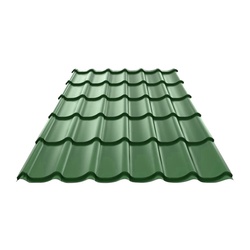 Металлочерепица, RAL 6005, 1180х1200х0,45 мм (1,416 м²)