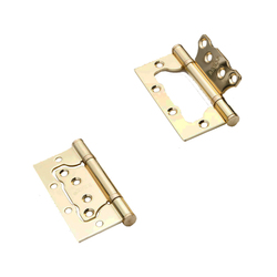 Петля накладная "бабочка", 100х75х2,5 мм, золото (2 шт)