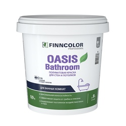 Краска интерьерная Finncolor Oasis Bathroom основа А полуматовая (0,9 л)
