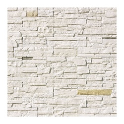 Камень искусственный MONTE ALBA Каскад Рейндж, белый (0,39 м2)