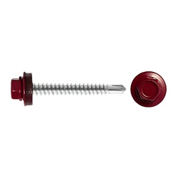 Саморез кровельный SWFS Premium RAL-3005 ZP 4,8х51 (200 шт) круглый конт-р